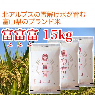 ふるさと納税 魚津市 【毎月定期便】【6ヶ月定期便】富山県産米「富富富」15kg(5kg×3袋)(精米)全6回
