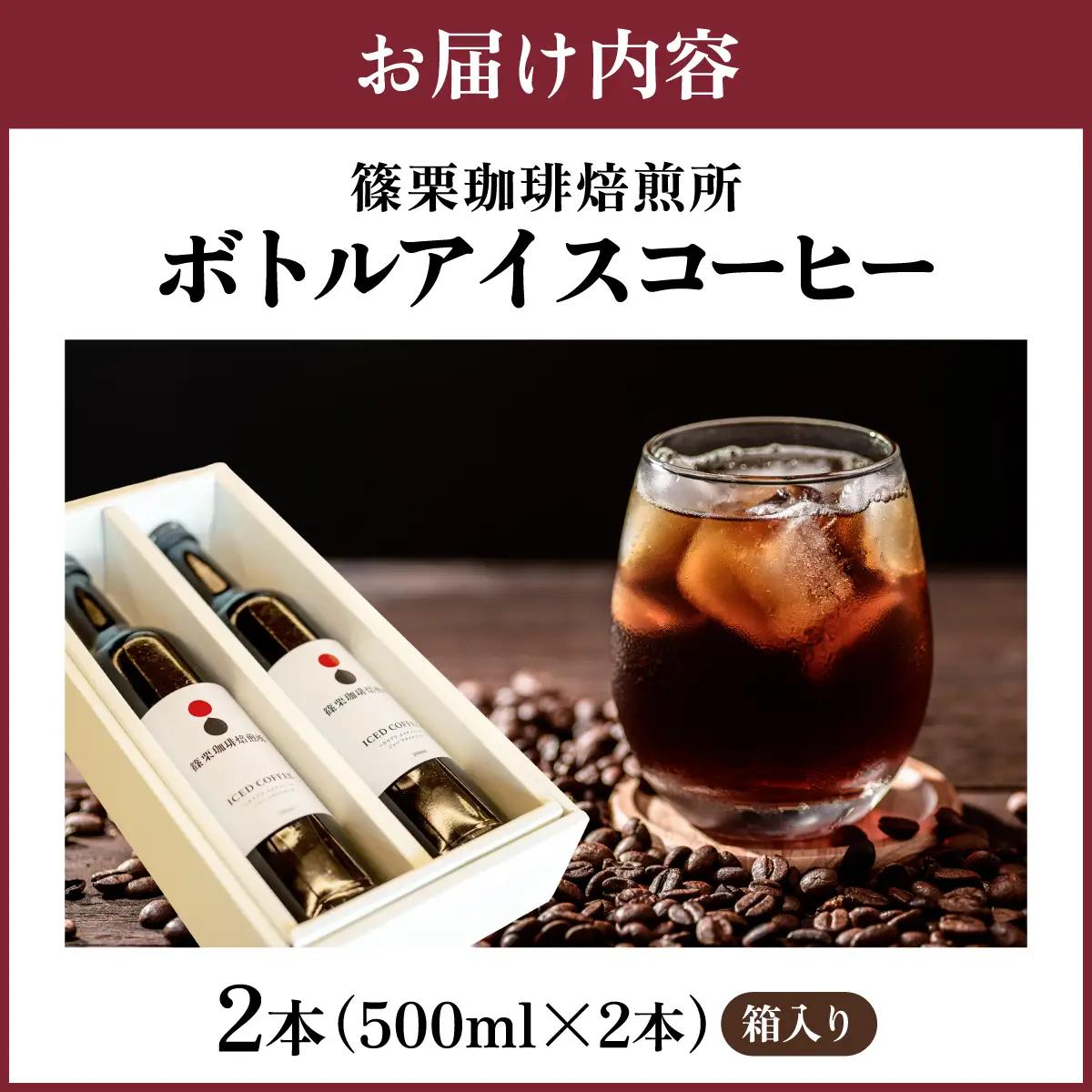 ボトルアイスコーヒー 500ml（箱入り）×2本【篠栗珈琲焙煎所】【AX06】 | ふるさと納税 アイスコーヒー ボトルコーヒー コーヒー 無糖アイスコーヒー 500ml 珈琲 スペシャルティコーヒー