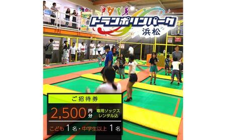 【トランポリンパーク浜松】ご招待券2,500円分　（ギフトカード　1,000円券×1枚　1,500円券×1枚）※デザイン全4種　施設利用券 レジャー施設 体験型 屋内 全天候型 静岡 浜松市 4.INVITATION
