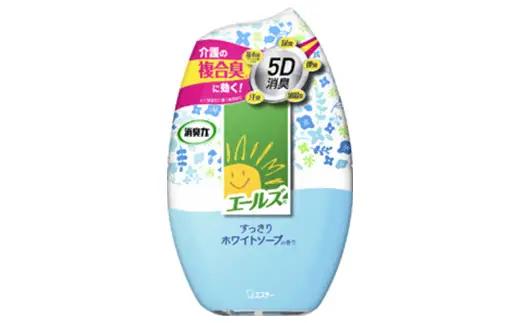 エステー消臭力エールズ すっきりホワイトソープの香り 18個 1ケース 雑貨 日用品 消臭剤 芳香剤 ルームフレグランス 部屋 リビング 寝室 玄関 置き型  F5K-659