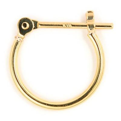 ふるさと納税 昭和町 K18　フープピアス　111609　　　　　　　太さ1.0mm ・直径10.0mm |  | 01