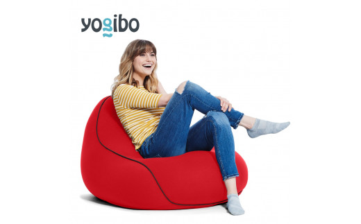 M356-3　Yogibo Lounger(ヨギボー ラウンジャー)レッド 2週間程度で発送