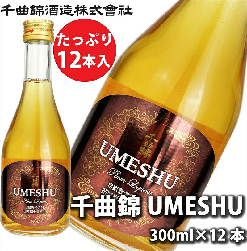 【ふるさと納税】 信州佐久　梅酒 千曲錦　UMESHU 300ml×12本セット【 酒 さけ 長野県 佐久市 】