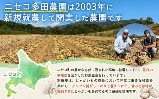 【新じゃが先行受付！】多田農園の北海道安心ラベル「Yes!clean」認証　男爵10kg（LM-Lサイズ）