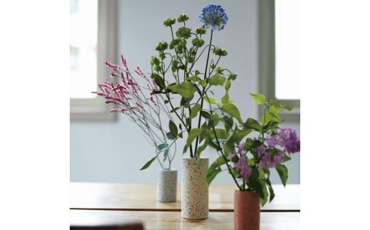 【レビューキャンペーン実施中】soil珪藻土 フラワーベース（M）【ライトグレー】  石川 金沢 加賀百万石 加賀 百万石 北陸 北陸復興 北陸支援