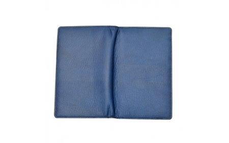 本革　藍染め　カードケース