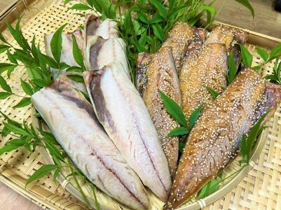 湯の花　アジ・サバ干物食べ比べセット