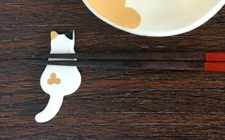 【美濃焼】 猫の箸置き 5種類フルセット 多治見市 / みなかわねこ ネコ カトラリーレスト 箸置き[TFG005]