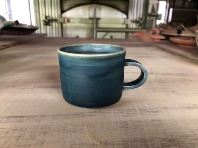 デニム マグカップ インディゴブルー 長太郎焼 A-221 マグカップ