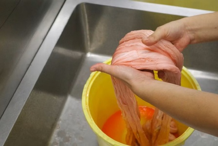 烏梅紅花染め体験 生地染めコース 70-003