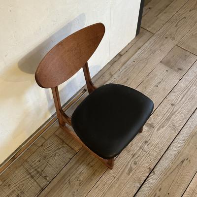 ふるさと納税 富田林市 Lager Chair(ラガーチェア)プレザント ブラック ダークブラウンフレーム【SWOF】 |  | 01