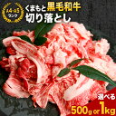 【ふるさと納税】 牛肉 A4～A5等級 黒毛和牛 切り落とし くまもと黒毛和牛 切り落とし 選べる 500g 1kg 《30日以内に出荷予定(土日祝除く)》 牛肉 くまもと黒毛和牛 冷凍