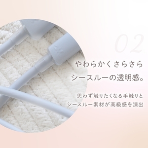 Owltech シースルー素材採用 耐屈曲5万回 急速充電3A／データ転送 USB Type-A to USB Type-C シリコンケーブル Mignonne（ミニョン） OWL-CBS1MINAC