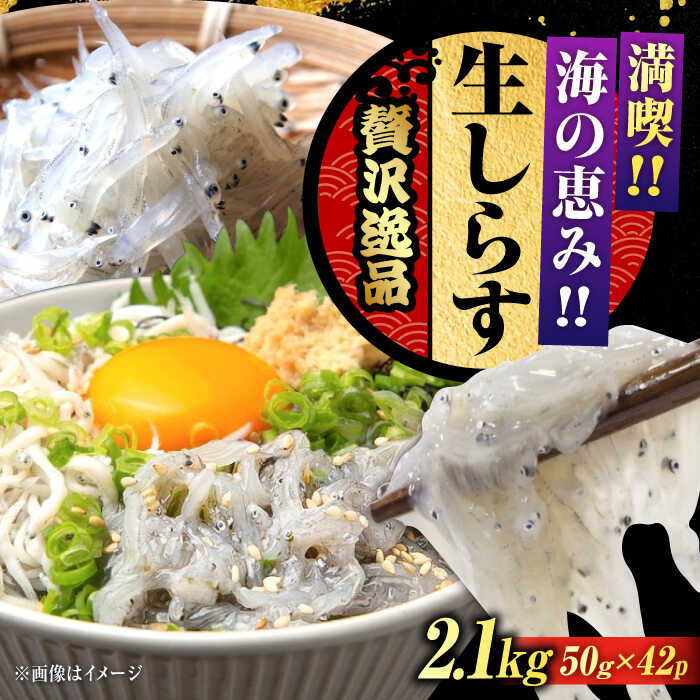 【ふるさと納税】鮮度抜群 生しらす50g×42個 しらす 冷凍 シラス 釜揚げ 冷凍 シラス 小分け パック 干し 魚介類 鮮魚 海鮮 海産物 セット 詰め合わせ ギフト 広島県産 人気 送料無料 江田島市/三島水産株式会社[XCN004]