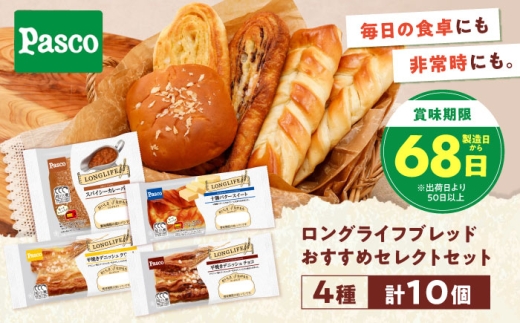 パン おすすめセレクトセット 4種10個 / パン 菓子パン 惣菜パン カレーパン 非常食 ギフト 詰め合わせ パネトーネ種 クリームパン 平焼き チョコ デニッシュ アソート バラエティ セット 個包装 常温 長期保存 備蓄 防災 ローリングストック 保存食 ランチ 朝食 おやつ ティータイム 仕送り 一人暮らし プレゼント 人気 / 愛媛県砥部町/株式会社四国シキシマパン [BJAA009]