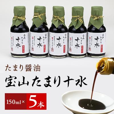 ふるさと納税 武豊町 たまり醤油  宝山たまり十水　150ml×5本