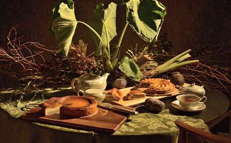 【金武町産田芋使用】田芋チーズケーキ〈1ホール〉