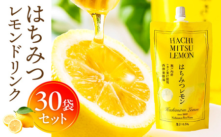 はちみつレモンドリンク 30袋セット はちみつ 蜂蜜 ハチミツ アカシアはちみつ 檸檬 レモン ジュース パウチ ドリンク 飲料