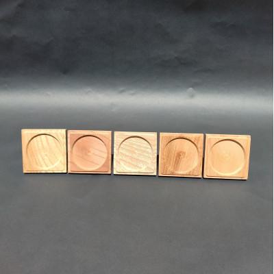 ふるさと納税 加茂市 ケヤキ無垢茶托(ソーサー)大A　5枚セット |  | 02