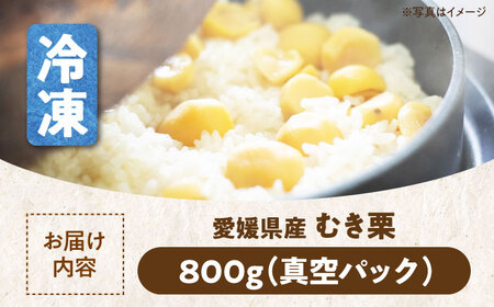 【冷凍】【9月下旬より順次発送】冷凍ムキ栗800g（真空パック） 愛媛県大洲市/沢井青果有限会社 [AGBN038] 果物 国産 栗 生栗