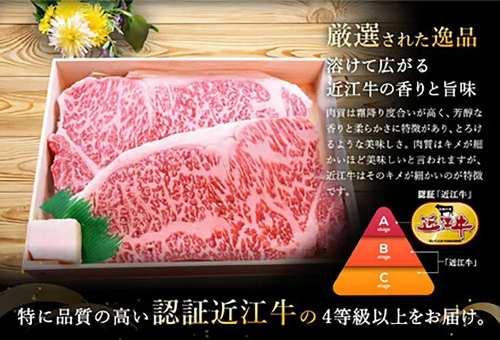 【ふるなびWEEK対象】近江牛 ステーキ サーロイン 400g (200g×2枚) 【AG08W-FN】 ステーキ