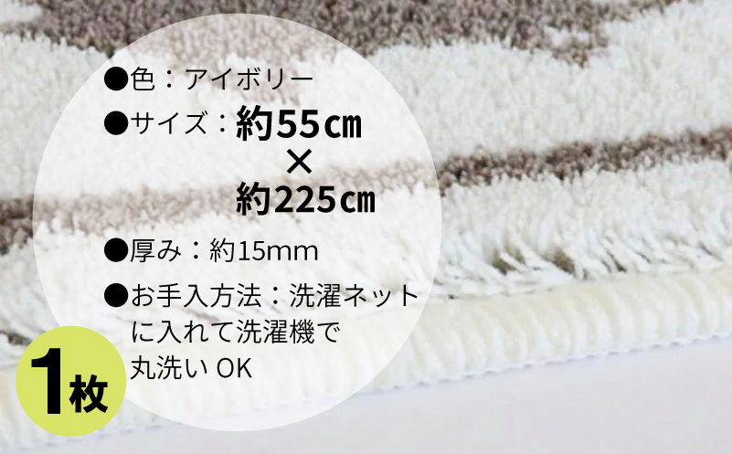 北欧柄 キッチンマット ラグマットタイプ（ハリネズミ） 55×225cm 抗菌防臭 SEK 織人しきもの屋工房【大阪 泉佐野 大阪府 泉佐野市】