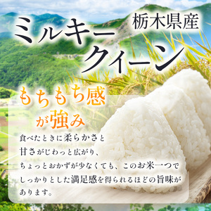 栃木県共通返礼品】【先行予約】【10月発送】【数量限定】令和7年度新米 栃木県産ミルキークイーン（玄米真空パック） 2kg  | 玄米 精米 お米 コメ ミルキークイーン 先行予約 ブランド米 栃木県