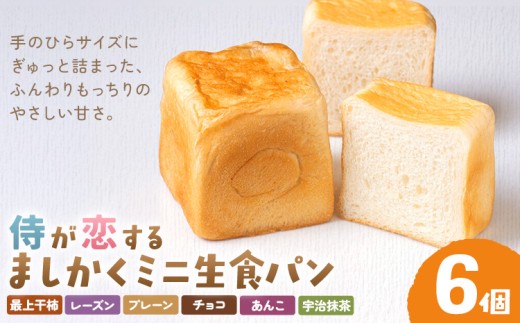 侍が恋する ましかくミニ生食パン 計6個 侍が恋するパン屋《30日以内に出荷予定(土日祝除く)》岡山 矢掛町 パン 食パン スイーツ 最上干柿 レーズン ベーコン プレーン ツナマヨ チョコ コーン あんこ 柚餅子 宇治抹茶 いちご メープル 矢掛の侍イタリアン