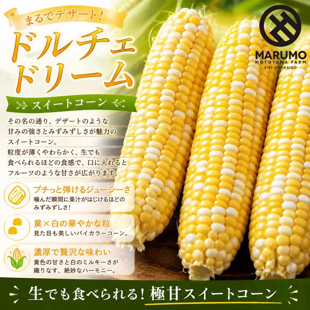 【令和8年産予約受付】とうもろこし ドルチェドリーム 20本 MARUMOスイートコーン 本山農場