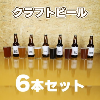 
MA1507 クラフトビール（地ビール）6類【ピオーネ2種、梅、はちみつ、もち麦、お茶】
