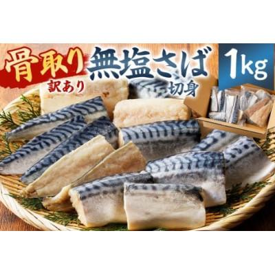 ふるさと納税 南房総市 【訳あり】骨取り無塩さば　切り身1kg(500g×2袋) mi0012-0161