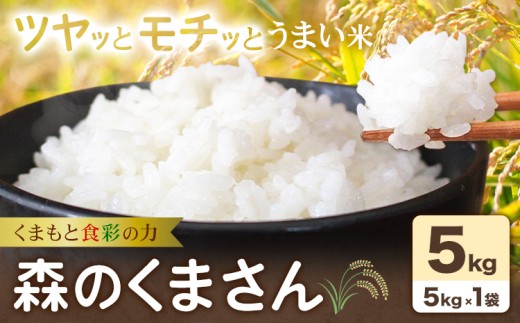 令和7年産 米 森のくまさん 5kg くまもと食彩の力《60日以内に出荷予定(土日祝除く)》熊本県 長洲町 お米 こめ コメ