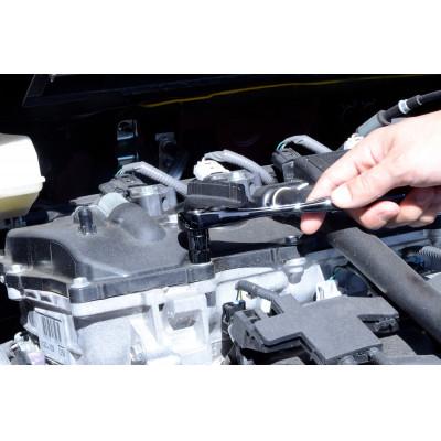 ふるさと納税 燕市 差込角9.5mm[3/8] Tactile LIGHTOOL ラチェットハンドル(メタルブラック) |  | 01