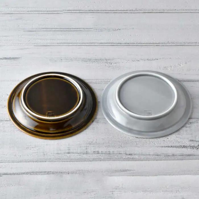 【波佐見焼】WAVE 15cm 丸 プレート 2色セット 食器 皿 【一真窯】 [BB53]  波佐見焼
