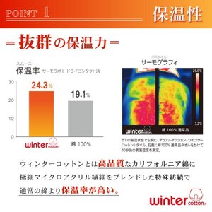 【超極暖】メンズ Vネックインナー　ブラック・Lサイズ・2枚【1365096】