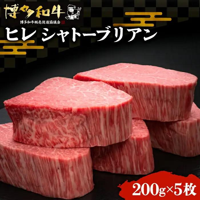 ヒレ シャトーブリアン 200g×5枚 VBK028 牛シャトーブリアン