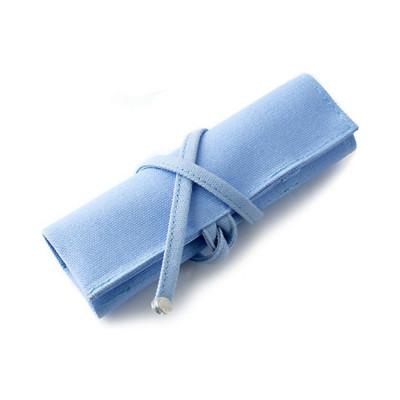 ふるさと納税 松茂町 VanNuys 帆布の巻きペンケース/オープンタイプ(8号帆布製:ライトブルー)