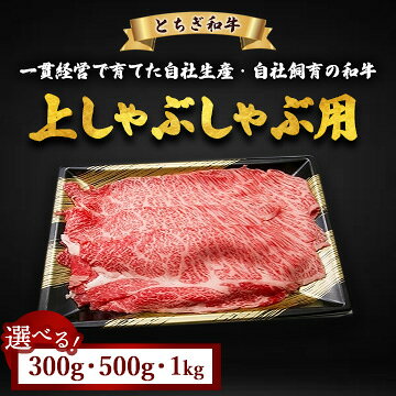 【ふるさと納税】【選べる容量】とちぎ和牛 上しゃぶしゃぶ用 300g 500g 1kg | お肉 牛肉 和牛 ブランド牛 黒毛和牛 惣菜 おかず アウトドア キャンプ BBQ バーベキュー 冷凍 国産 栃木県 鹿沼市