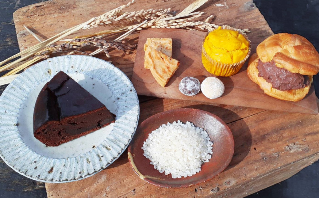 とよくに農園の すっぴん 玄米粉 ＆ ふんわり 白米粉 セット 計 2kg 4袋 米粉 グルテンフリー