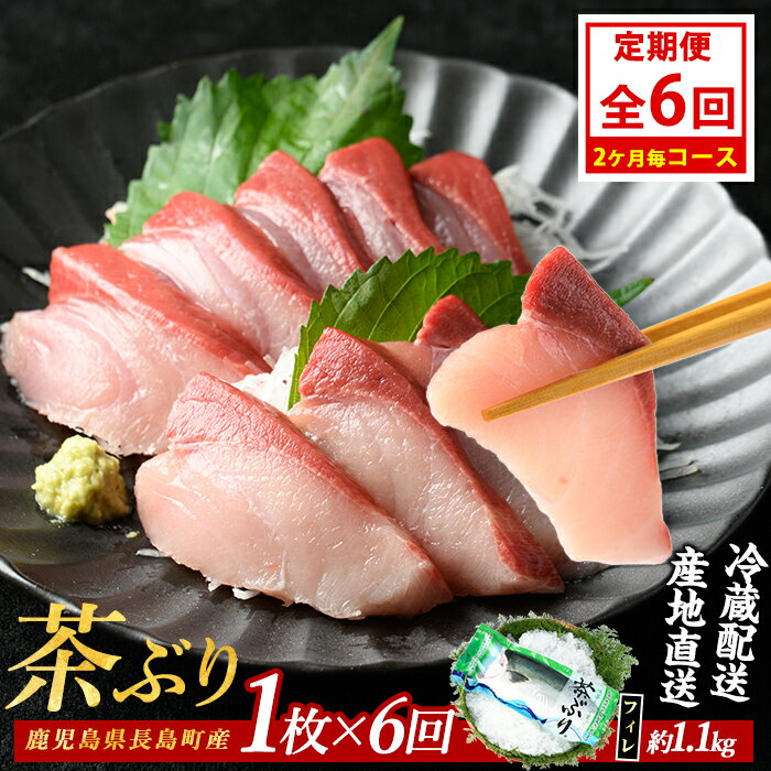 【ふるさと納税】茶ぶりフィレ定期便 2ヶ月毎 (全6回) 国産 鹿児島県産 ブリ 茶ぶり 鰤 海鮮 海産物 フィレ 魚介 魚 刺身 海鮮丼 産地直送 定期【ウスイ】usui-1603B