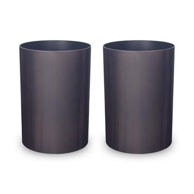 ふるさと納税 海南市 和歌山県海南市 ナチュラルウッドBOX M 6.8L グレイッシュウォールナット2個組 木目調ゴミ箱