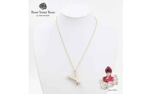 ＜RoseYumiRose＞イニシャルパールブローチペンダント『Y』【1675849】