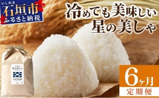 
                  【定期便６回】6ヶ月連続お届け 石垣島産 星の美しゃ（ほしのかいしゃ）30kg（5kg×6回）【 日本一早い新米の産地 ふるさと納税 沖縄県 石垣市 石垣島 米 星 星の美しゃ】MK-7
                