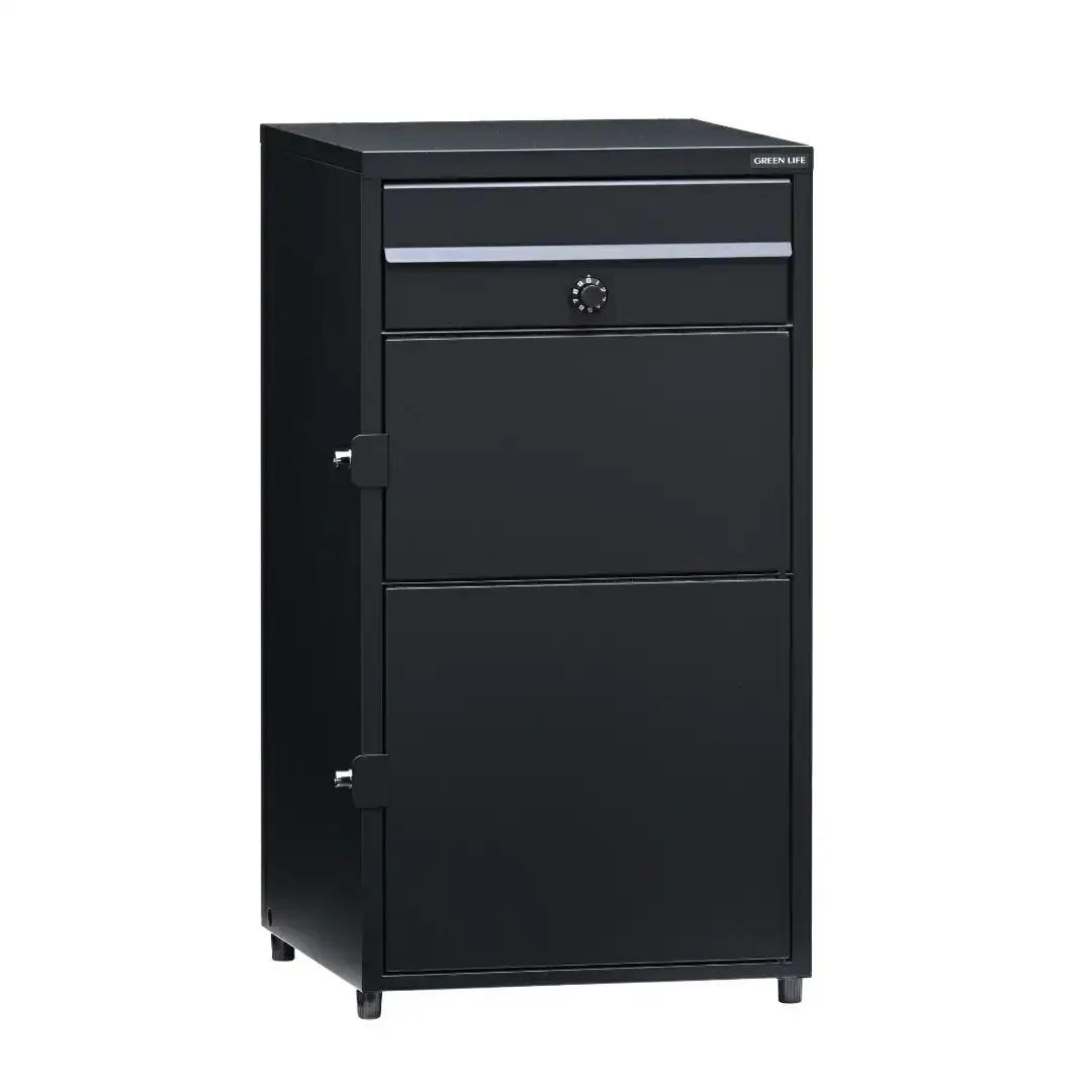 ポスト一体型 宅配ボックス 82.8cm 屋外 完成品 防水 宅配box [グリーンライフ]
