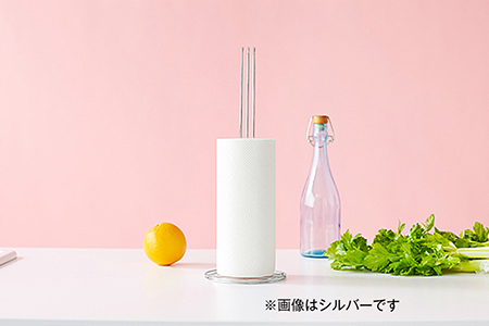 [ハナウタ] おしゃれなステンレス製キッチン用品 キッチンペーパーホルダー ローズゴールド 燕三条製 【030P004】