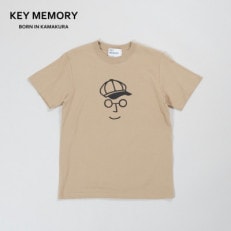 KEYMEMORY鎌倉のキャスケットイラストTシャツ BEIGE　サイズ0