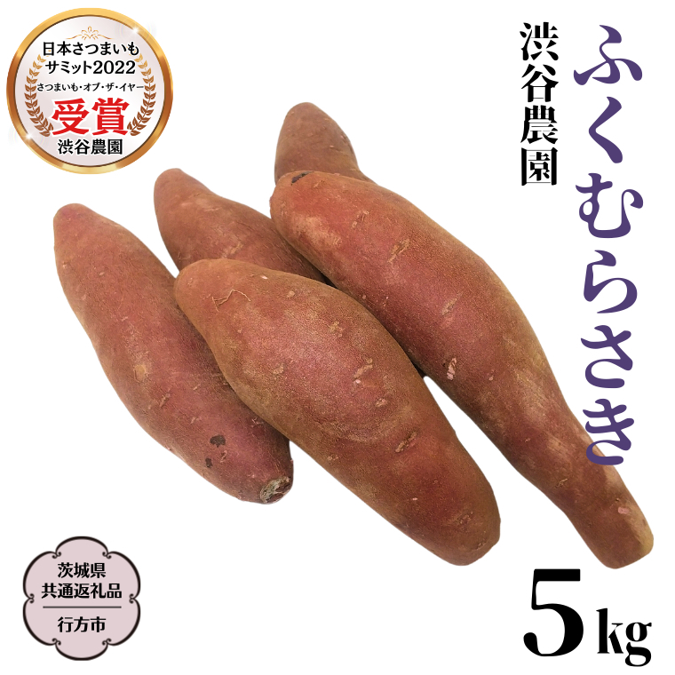 ふくむらさき 約5kg 【茨城県共通返礼品／行方市】2024年11月から発送開始 渋谷農園 さつまいも  いも 紫芋 芋 焼芋 [DT003sa]