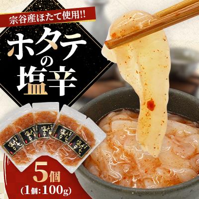 ふるさと納税 稚内市 稚内産　ホタテの塩辛 100g×5個