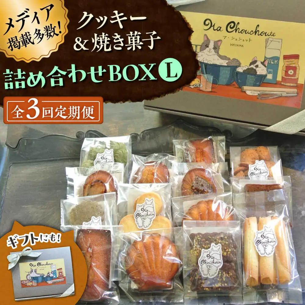 【全3回定期便】クッキー＆焼き菓子詰め合わせBOX L／ クッキー [ASBU015]