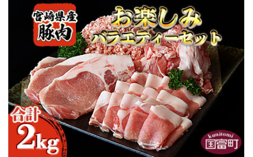 
＜宮崎県産豚肉 《お楽しみ》バラエティーセット 合計2.0kg＞【 肉 豚 豚肉 セット 詰め合わせ 国産 ぶた ブタ スライス ロース 小間 小間切れ こまぎれ 料理 豚肉料理 とんかつ トンカツ 2kg ミンチ 挽肉 】翌月末迄に順次出荷
